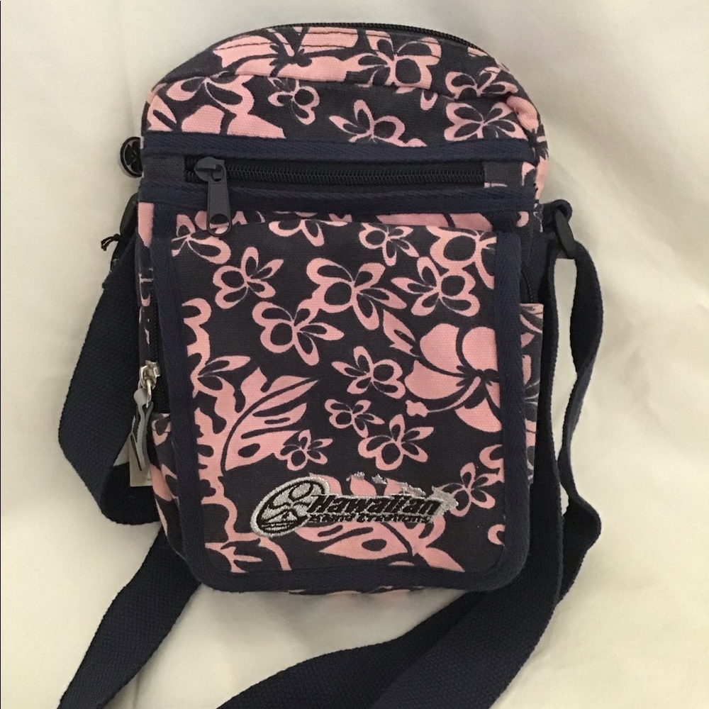 Vintage Blue floral crossbody bag